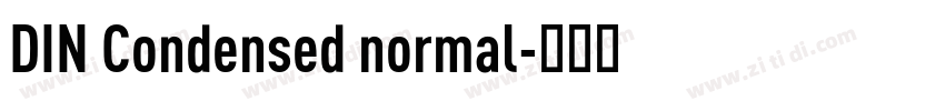DIN Condensed normal字体转换
